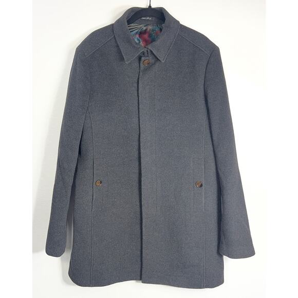 Ted Baker Mens 4 Large Wool Blend Over Coat Top Old Money Quiet Luxury - Picture 1 of 10